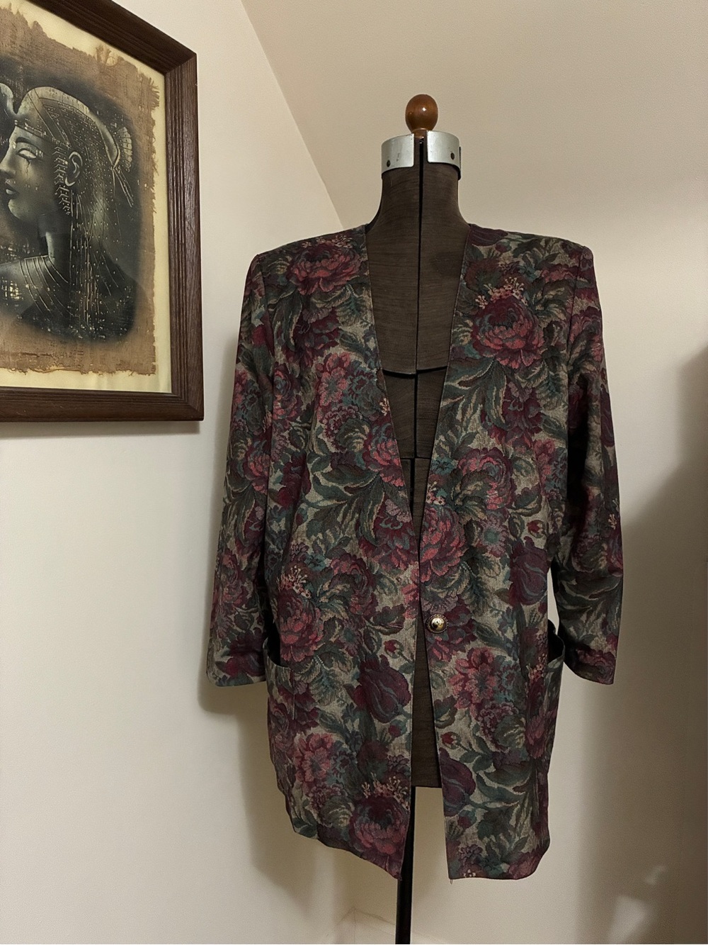 Vintage Made In USA Tapestry Blazer Jacket